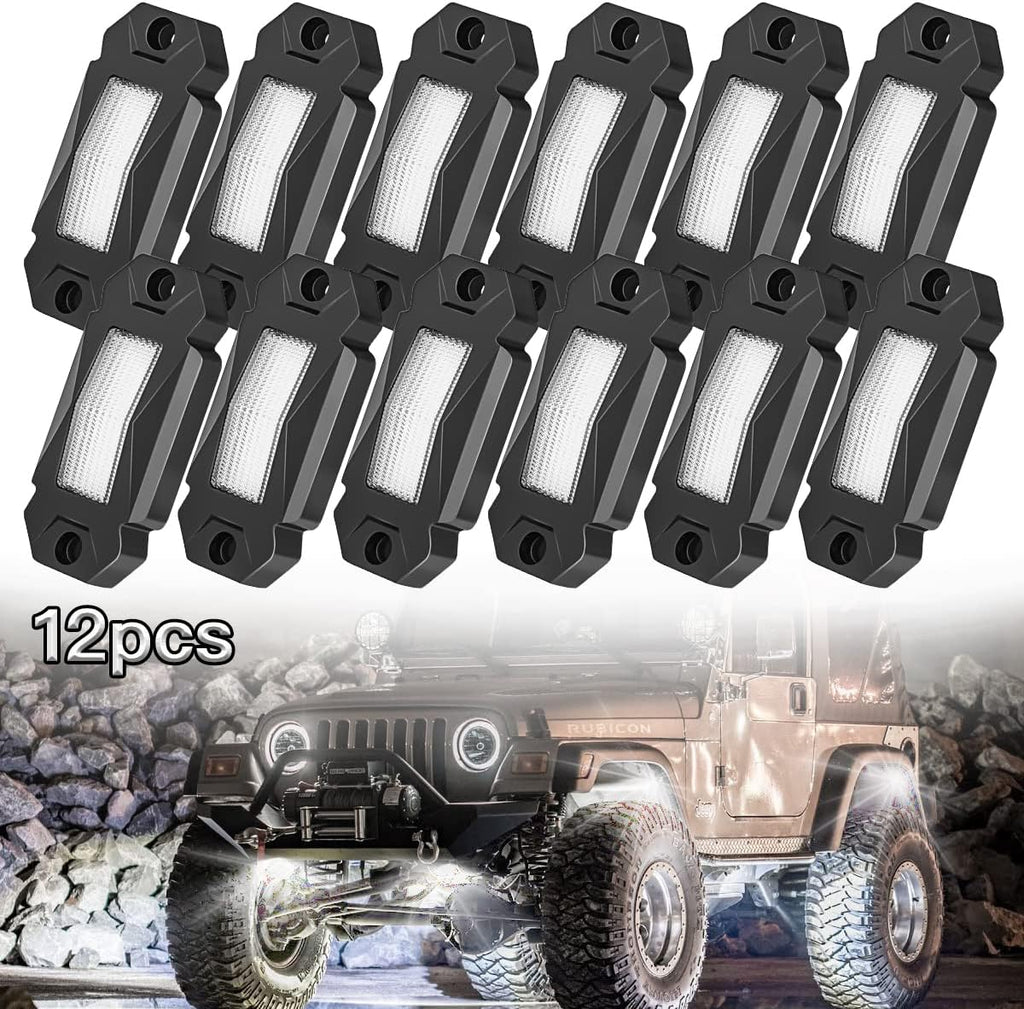 White LED Rock Lights 20PCS Waterproof E415800