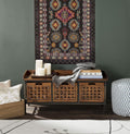 Brown Wooden Storage Bench X668