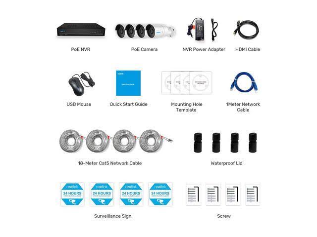 8CH 5MP PoE Security Camera System L526