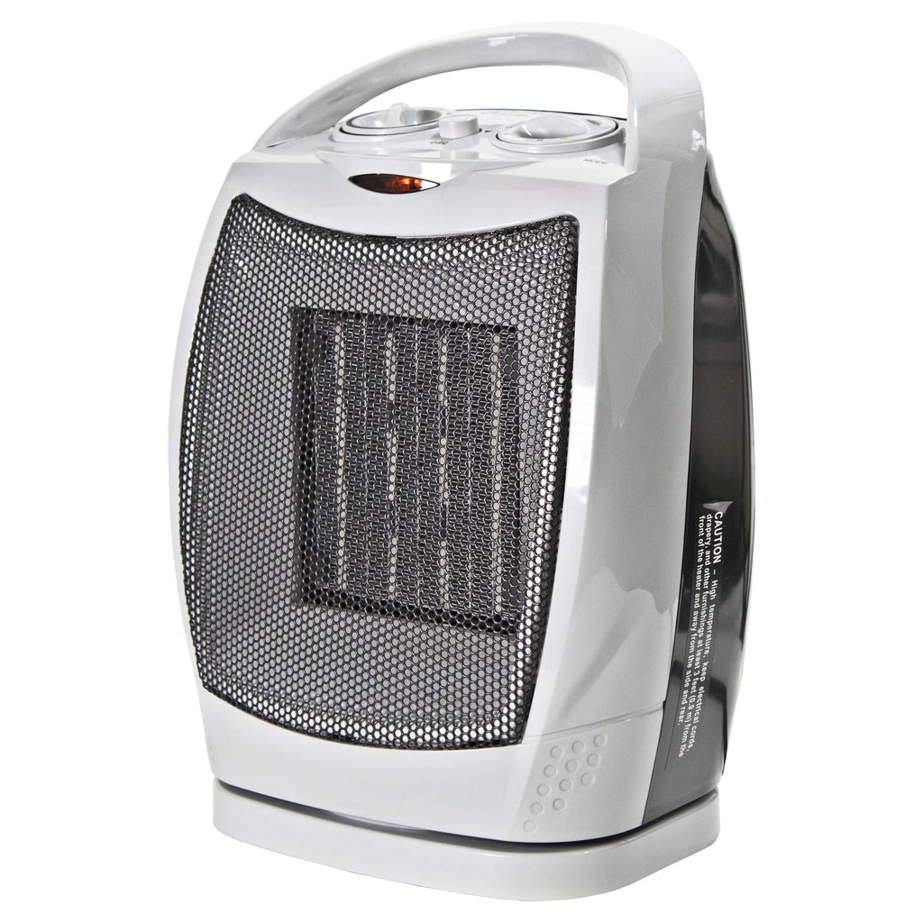 1,500-Watt Oscillating Ceramic Heater with Adjustable Thermostat Z70127