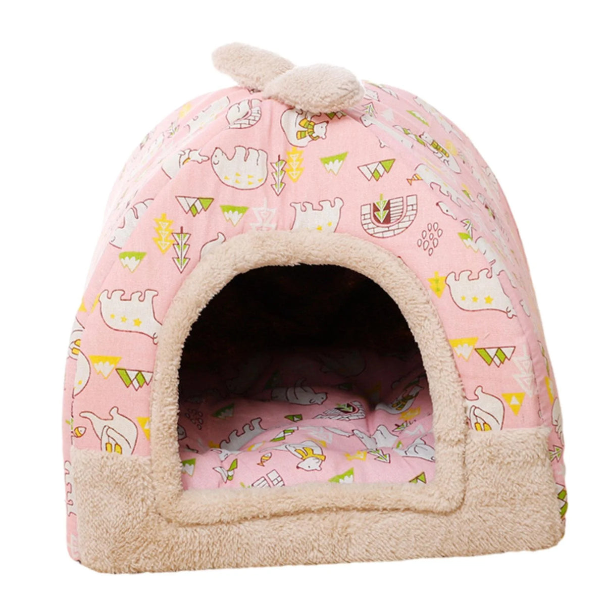 Pink Cat Bed with Inner Cushion H69711