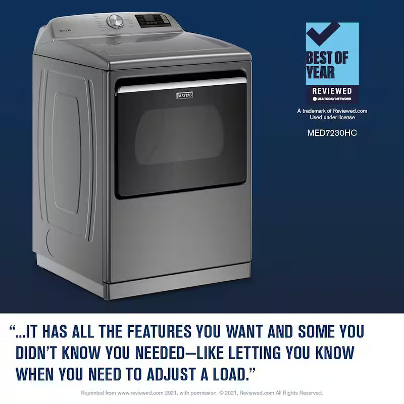 7.4 cu. ft. Gas Vented Dryer with Steam D82508