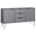 Gray Solid Pine Wood Sideboard B89564