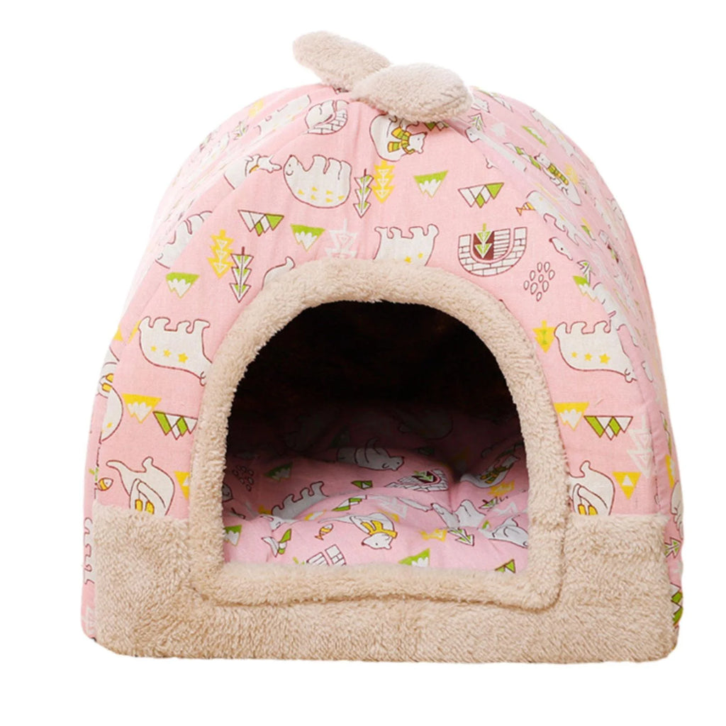 Pink Cat Bed with Inner Cushion H69711