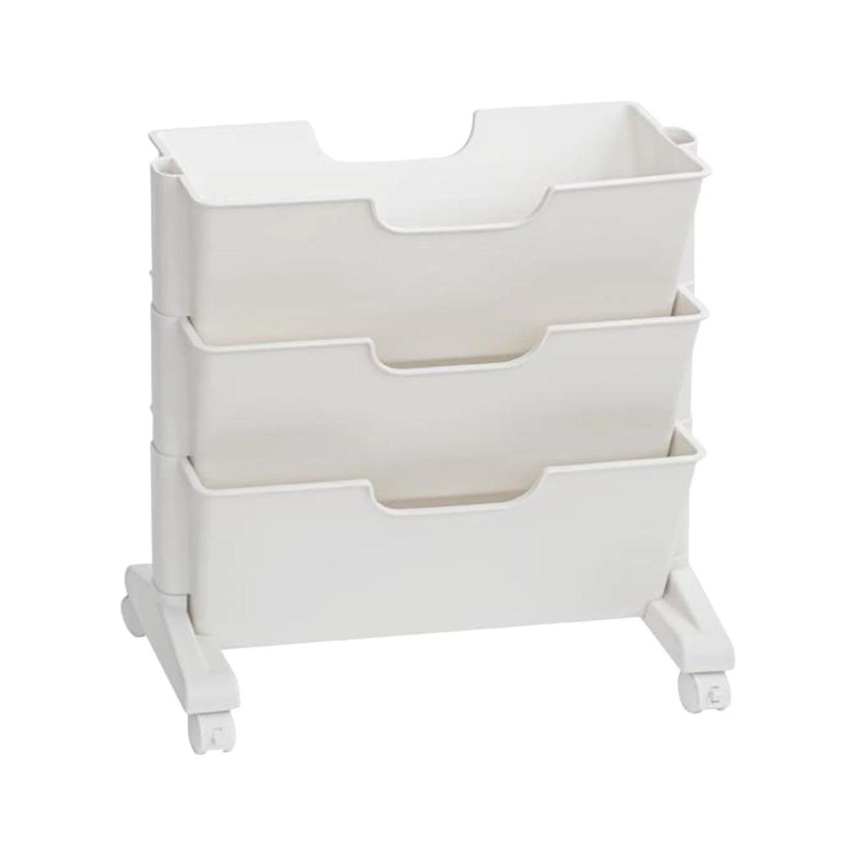 3 Tier Rolling Bookshelf with Caster Wheels B9394