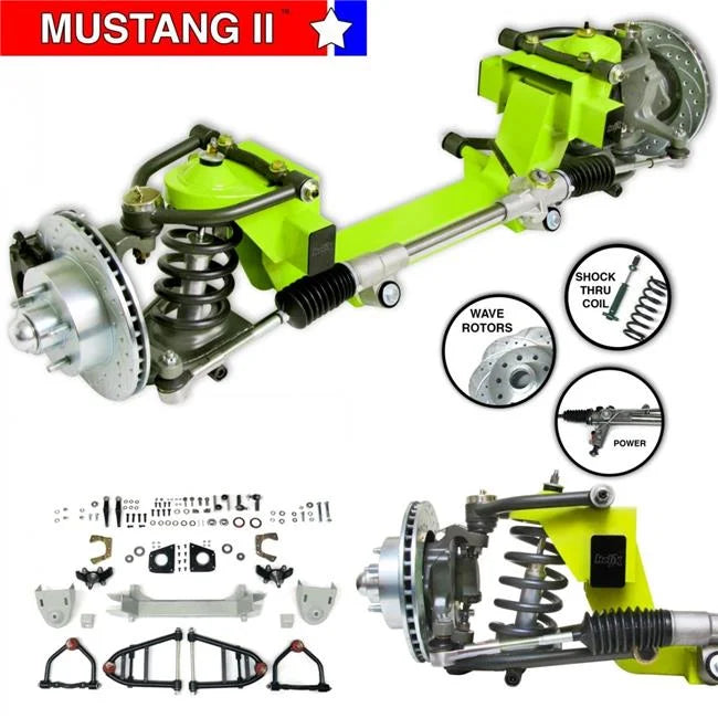 2 IFS Shx Thru Coil with Stock 5 x 4.75 Power LH Rack for 40-46 Grnaham Grnaham&Hupp Mustang S774
