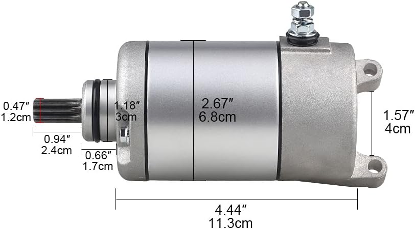 Starter Compatible with Yamaha YFM350 2004-2014 Pack of 2 Q418487