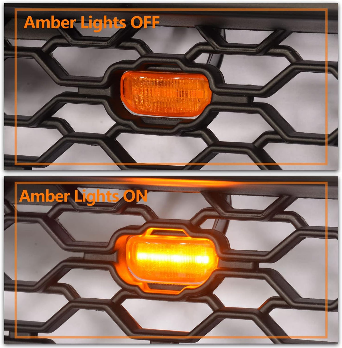 Modified Grill with 4 LED Light Logo Letters X631