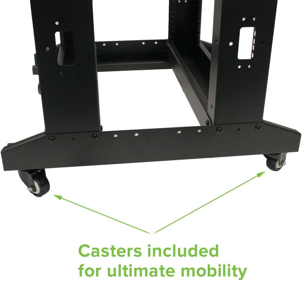 42U 4-Post Network Server Rack with Casters C587