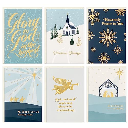 36 Cards and Envelopes Religious Christmas Card Assortment Q1960