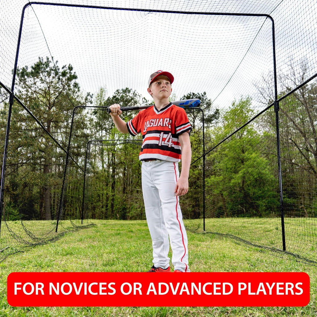 40 Foot Collapsable Batting Cage with Frame and Netting F5283