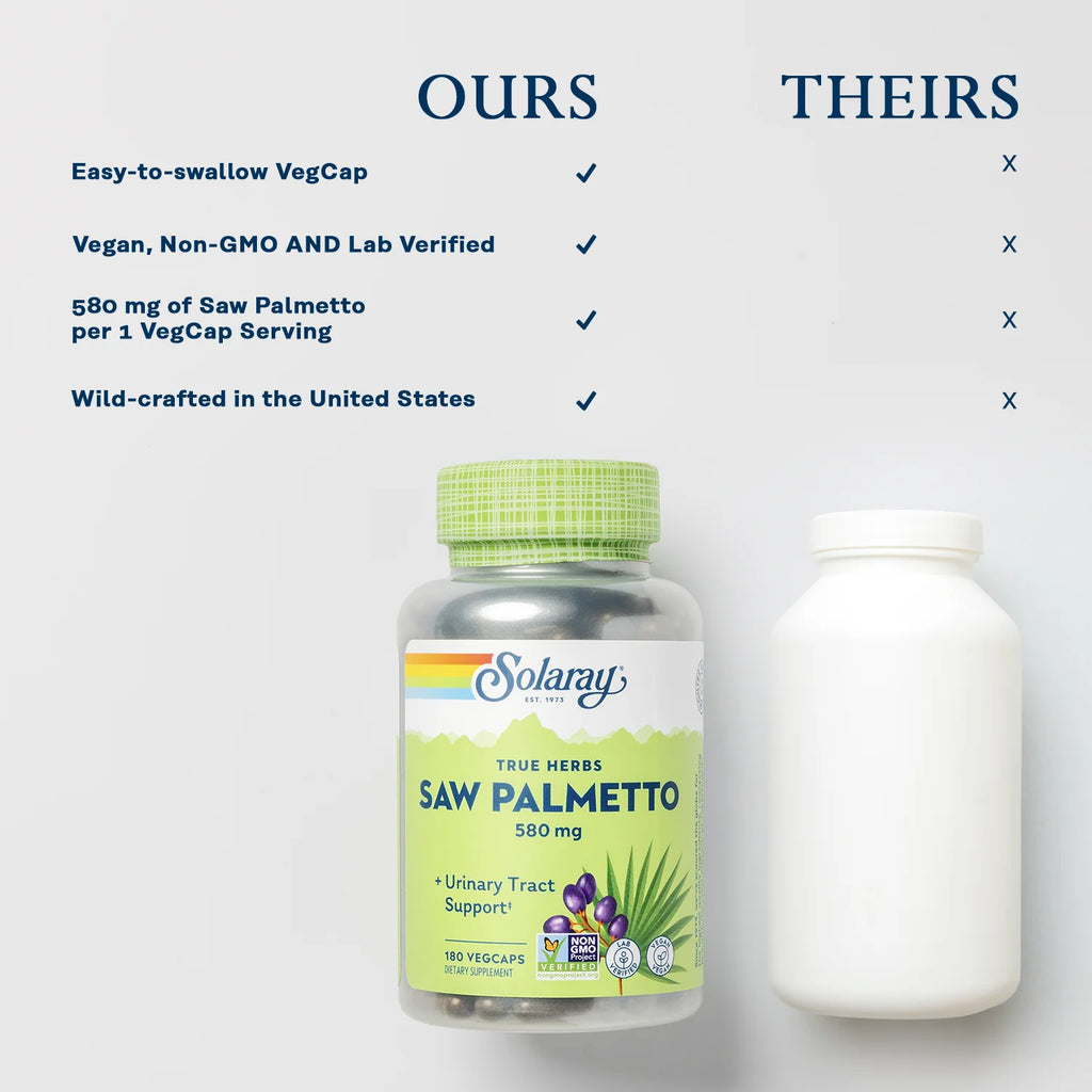 Saw Palmetto Berry 580mg 180 VegCaps Z76632