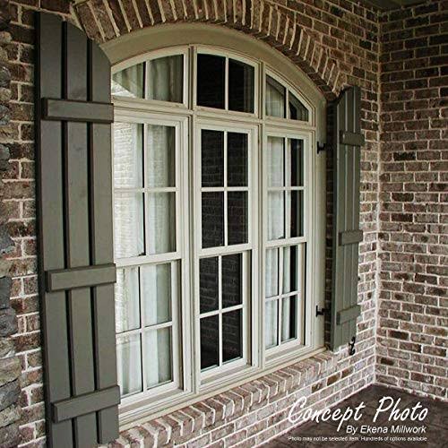 White Composite Board-n-Batten Shutters (Per Pair) Q9910