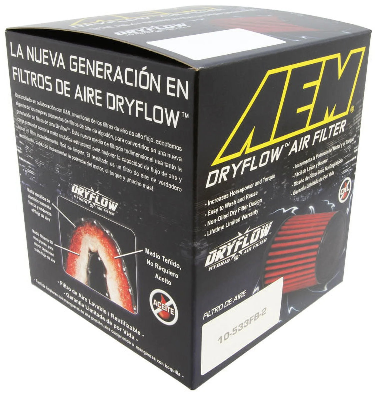 Universal DryFlow Clamp-On Air Filter P722