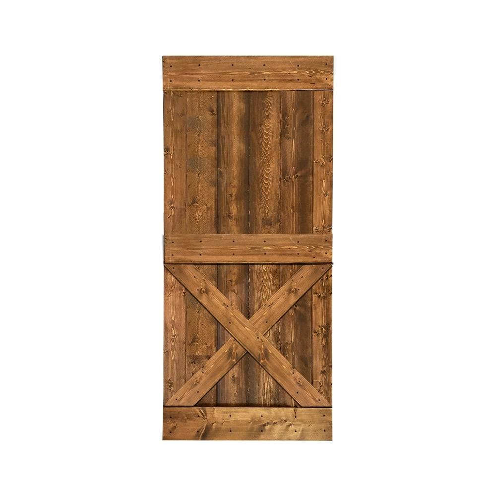 Solid Knotty Pine Wood Interior Sliding Barn Door Slab D329599