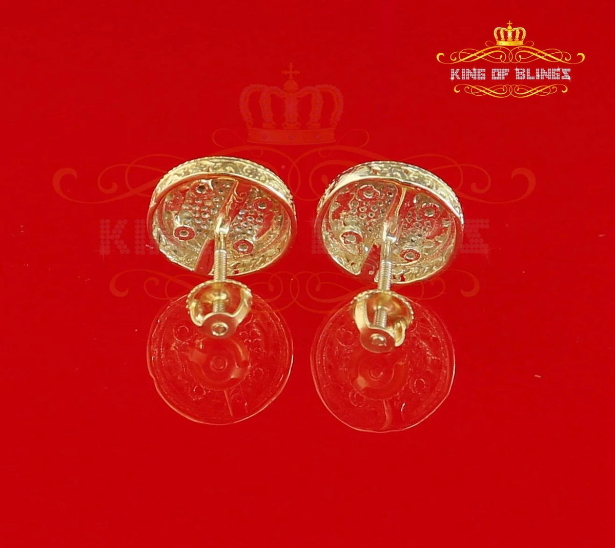 925 Sterling Silver Diamond Stud Earrings I97353