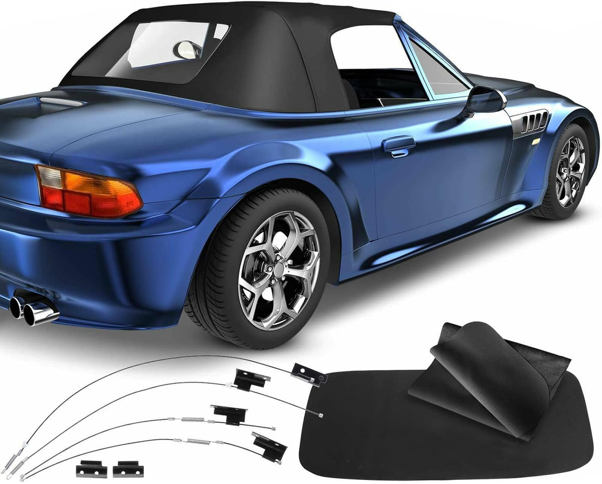 Tan Convertible Soft Top with Plastic Window T760013