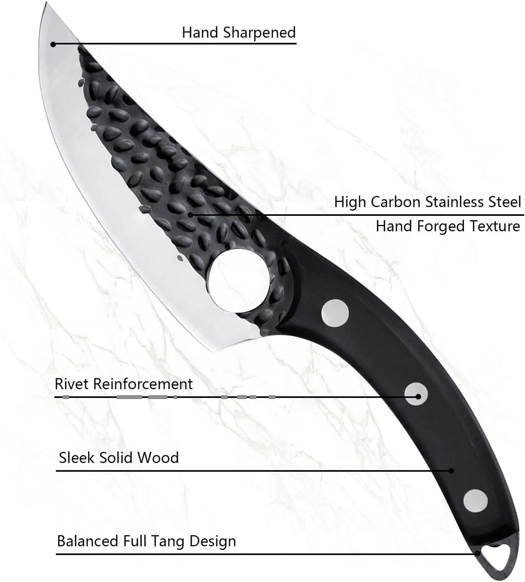 Black High Carbon Steel Boning Knife M2550