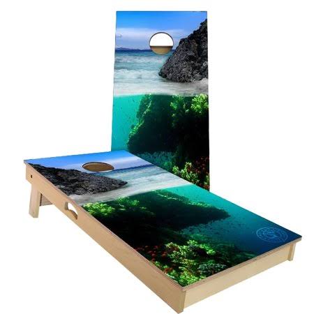 Solid Wood Cornhole Board Set, Tailgate 2x3 (24 x 36), Multicolor D900470