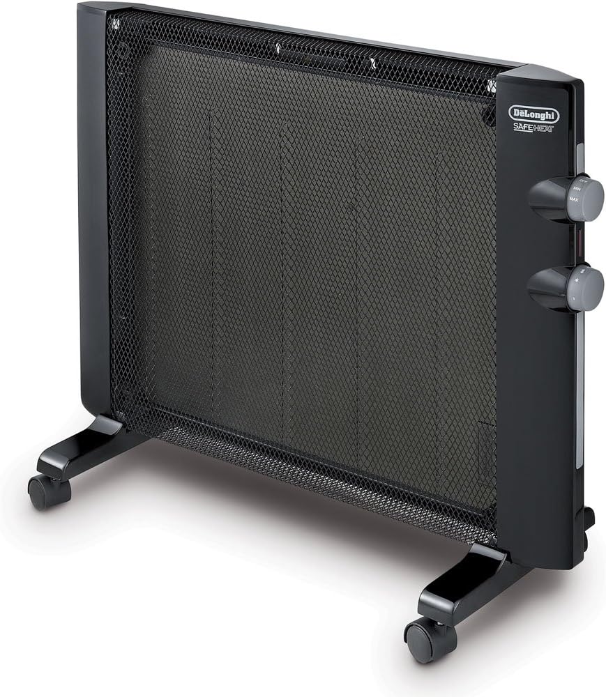 Mica Thermic Panel Heater, 1500W, Black E69884