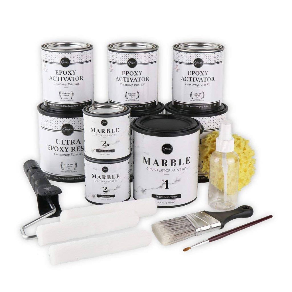 White Marble Countertop Paint Kit M508842