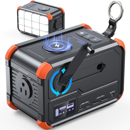 Portable Power Station 153Wh 120V 150W AC Outlet Lithium Battery Power Bank T40705