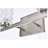2 Lights Bath Sconce in Stain Nickel with Clear Shade A377