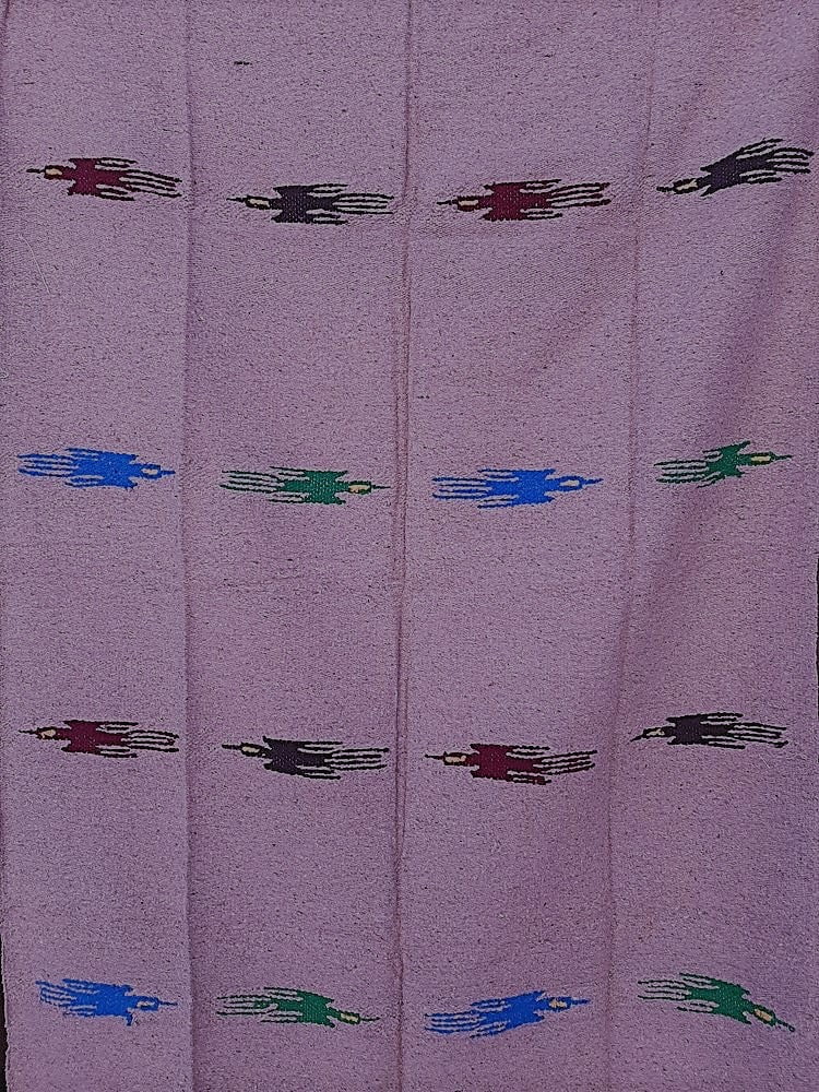 Purple Thunderbird Large Yoga Throw Blanket Serape K700033