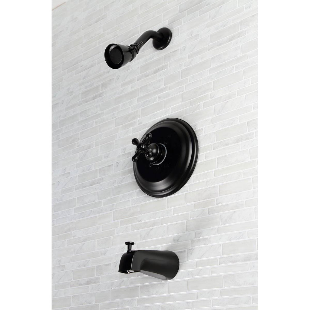 Matte Black Tub and Shower Faucet T260724