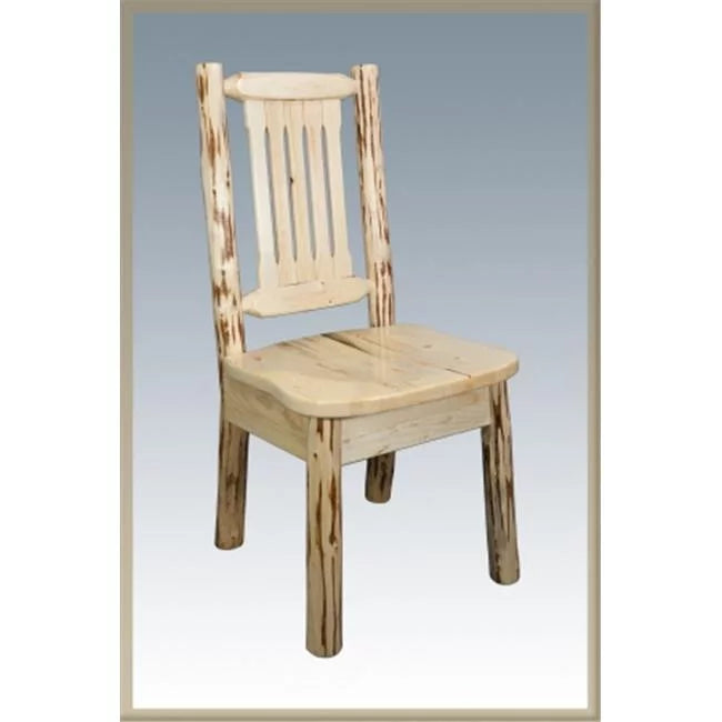 Wooden Seat Side Chair L450