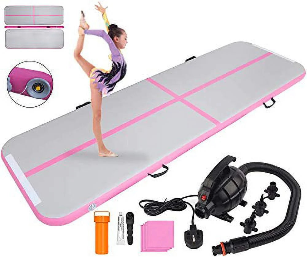 13ft Inflatable Gymnastics Tumbling Mat with Electric Air Pump J16476