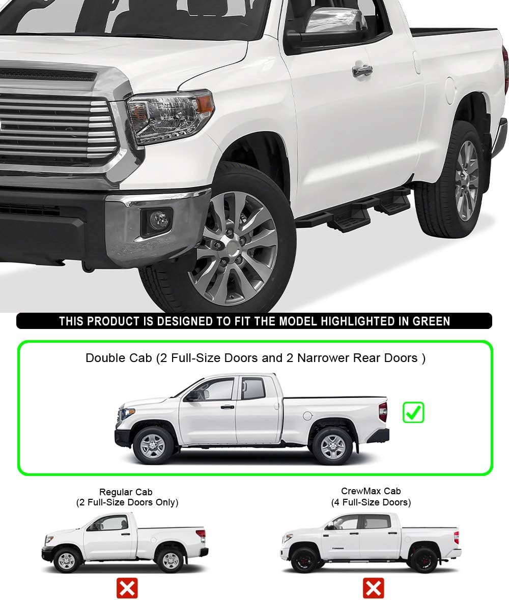 Drop Steps Running Boards Rocker Slider for Toyota Tundra Double Cab A876080