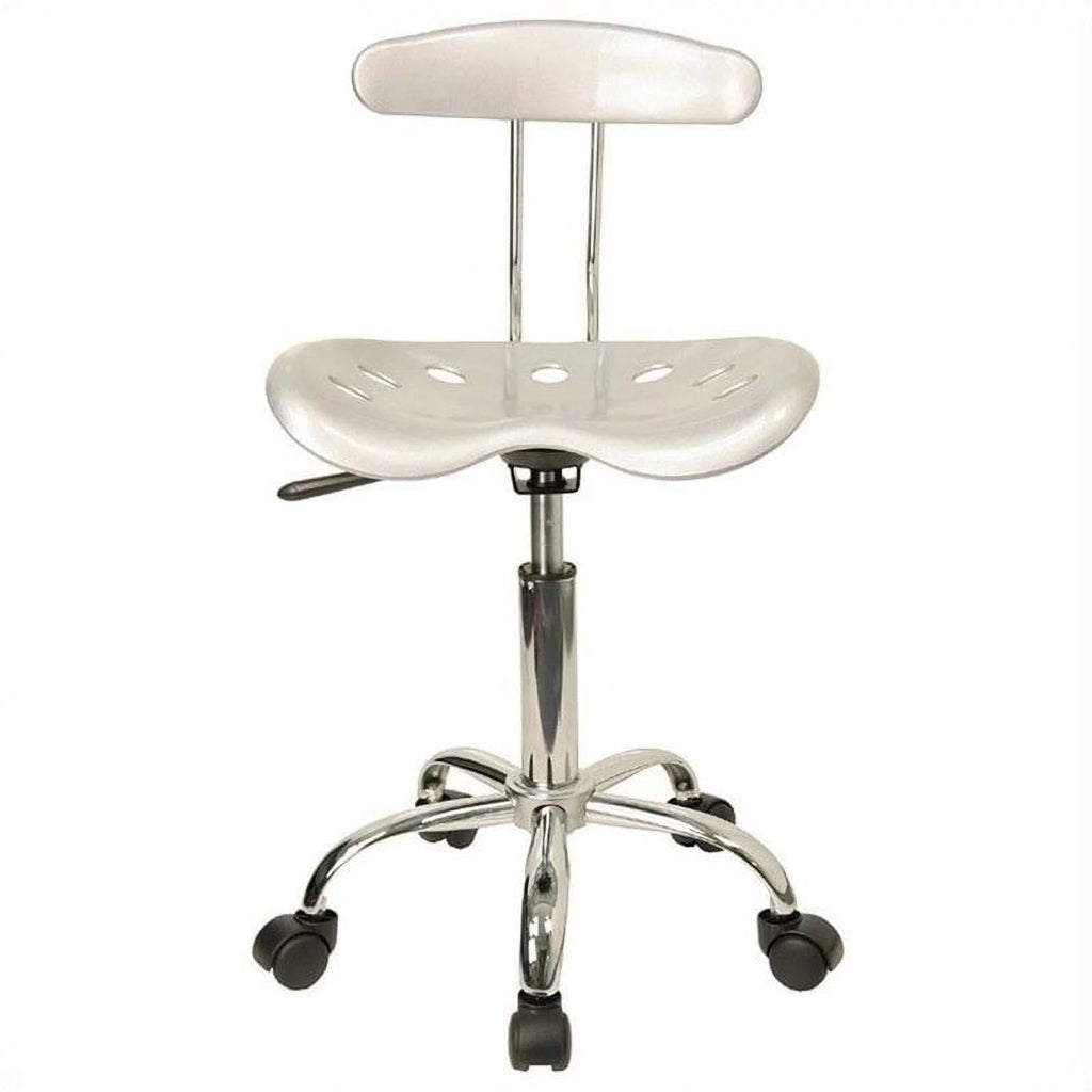 Silver and Chrome Swivel Chair X477902