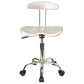 Silver and Chrome Swivel Chair X477902