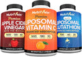 Glutathione, Apple Cider Vinegar & Vitamin C Capsules Bundle C553