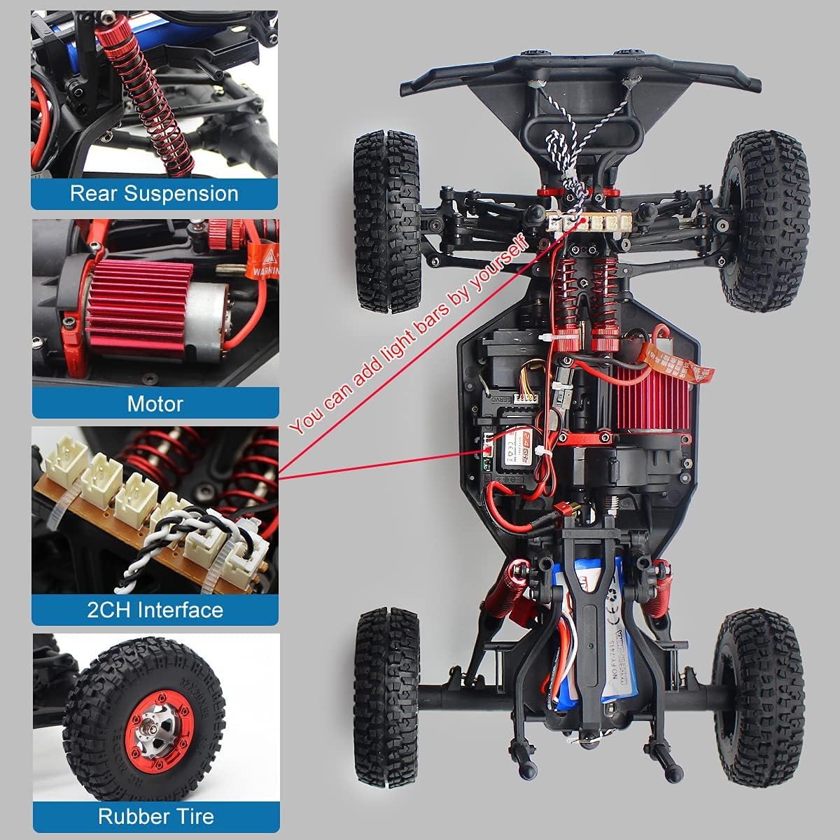 1/12 Scale 4WD Off Road Monster Truck RC Rock Crawler I9474