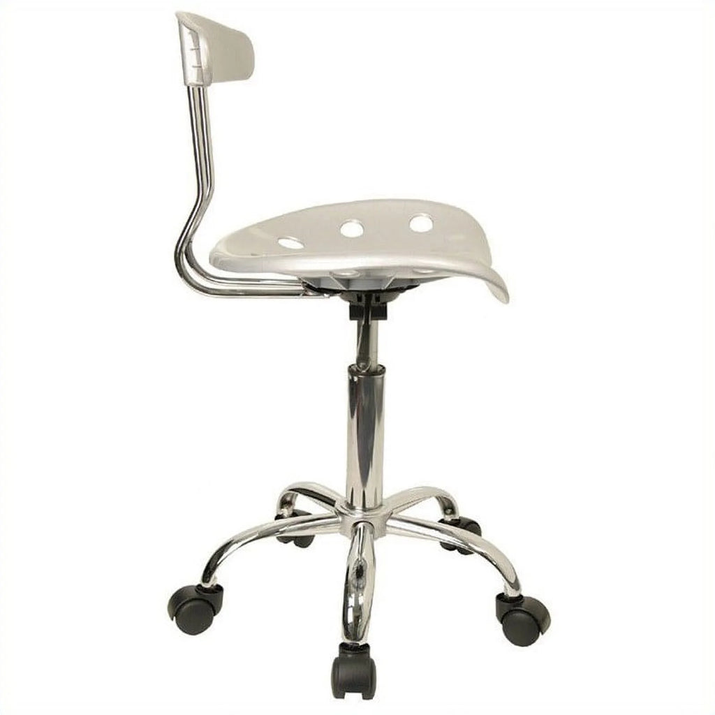 Silver and Chrome Swivel Chair X477902