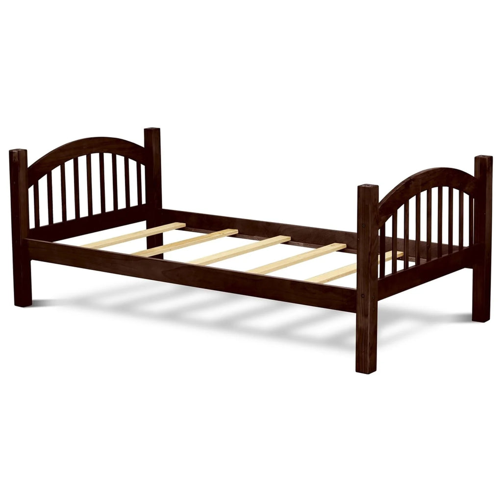 Twin Over Twin Bunk Beds with Ladder and Guard Rail P188