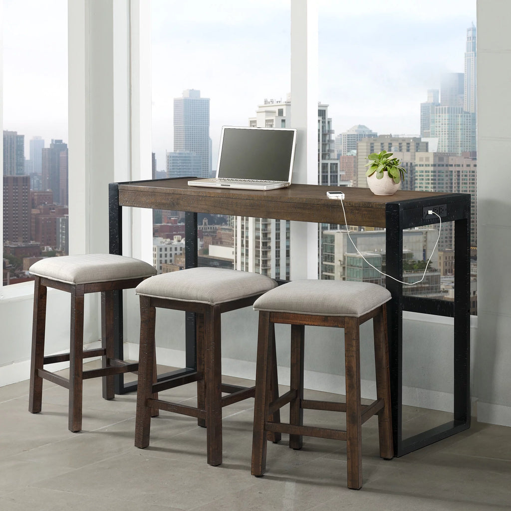 Walnut Bar Table Set O177870
