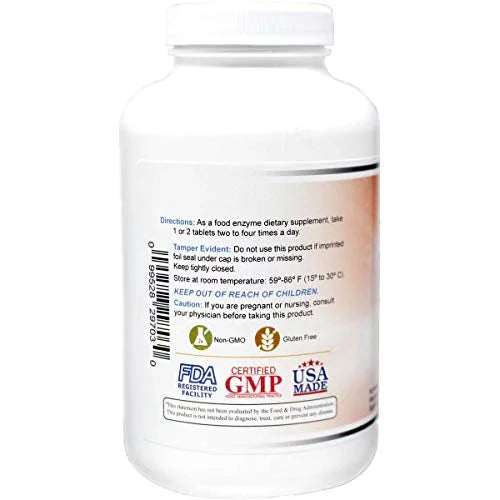 Proteolytic Enzymes 450 mg with Bromelain Papain Pancreatin Trypsin U874