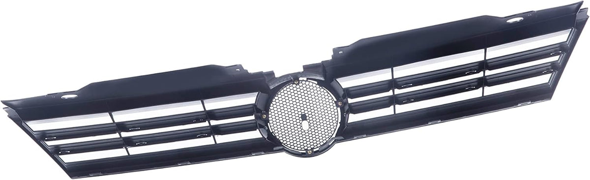 Front Grille Grill Assembly With Chrome Shell Molding With Black Insert Compatible With Volkswagen Jetta 2011 2012 2013 2014 Pack of 2 Q1266