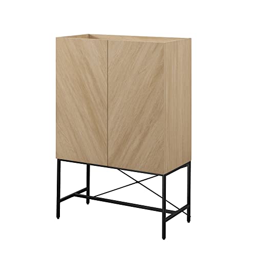 Dark Walnut 2-Door Tall Accent Cabinet F27623