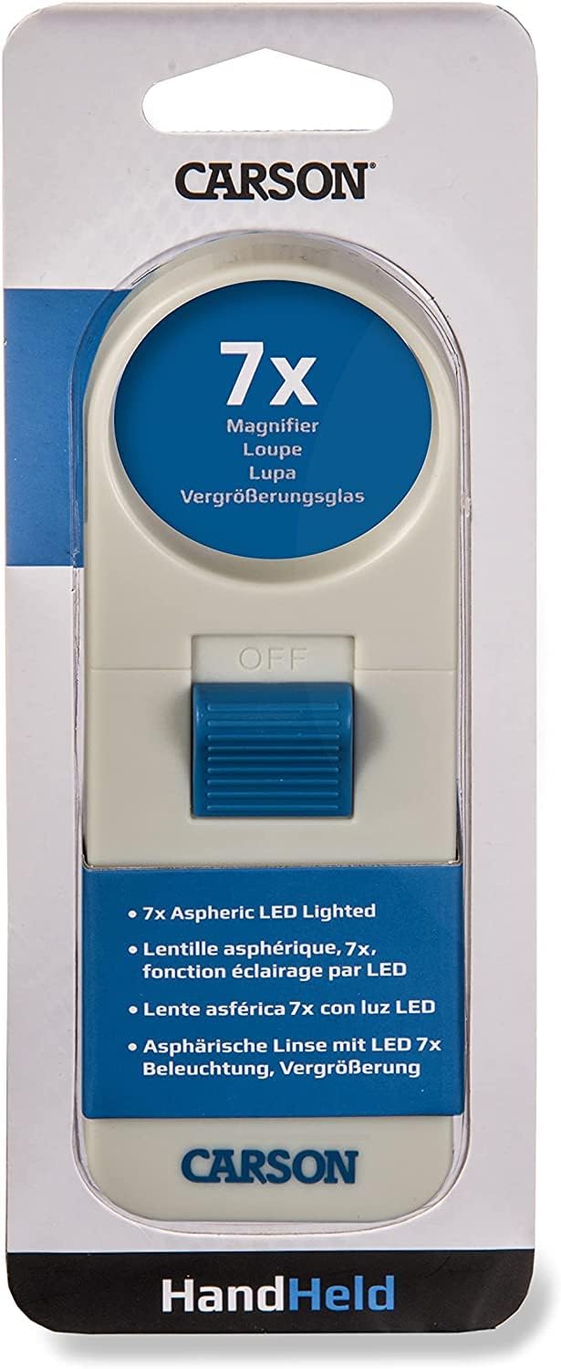 White 7x LED Lighted Aspheric Magnifier with 1.5'' Lens Diameter A7133