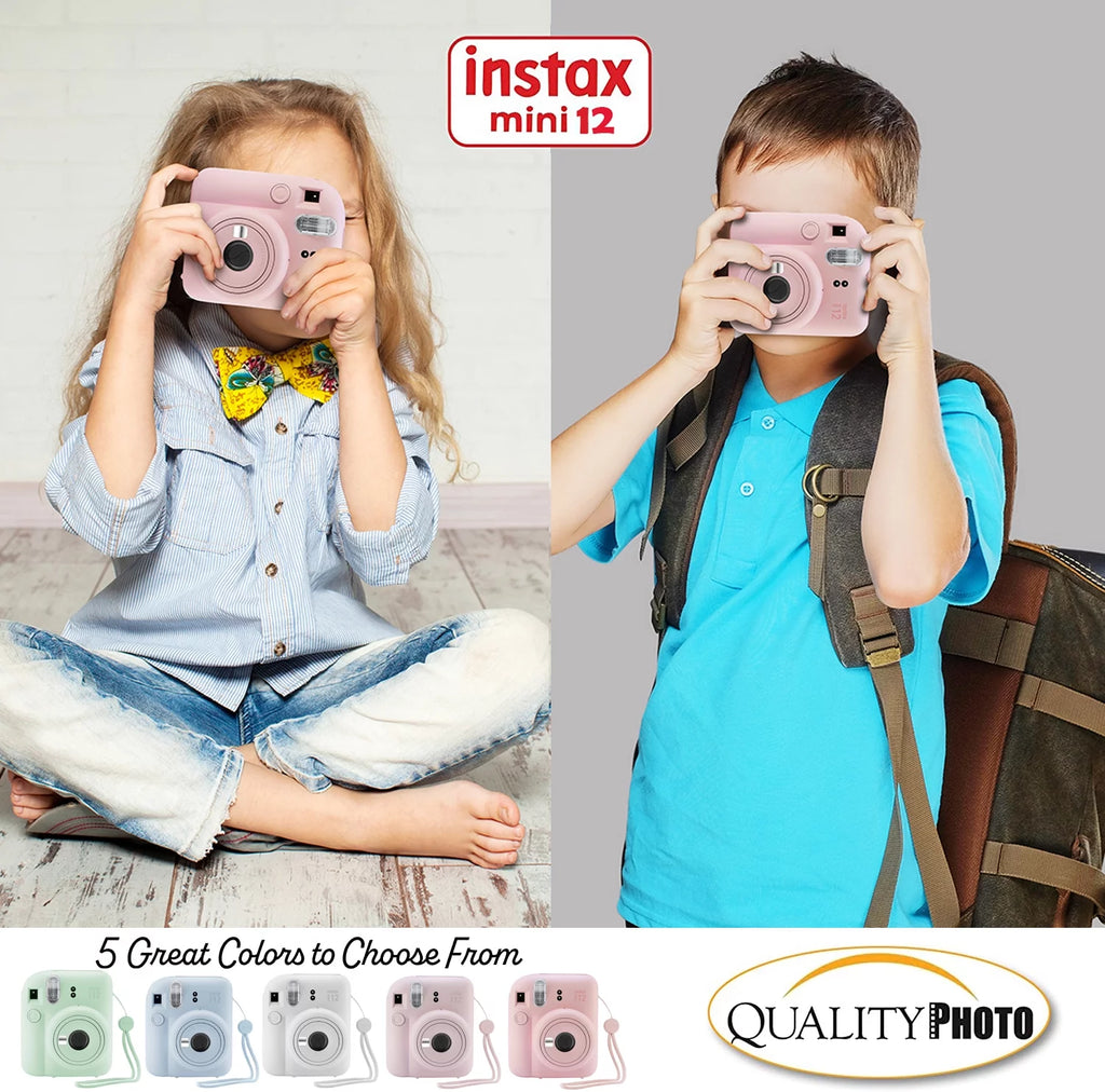 Blush Pink Instant Camera with Case and 60 Films E3305