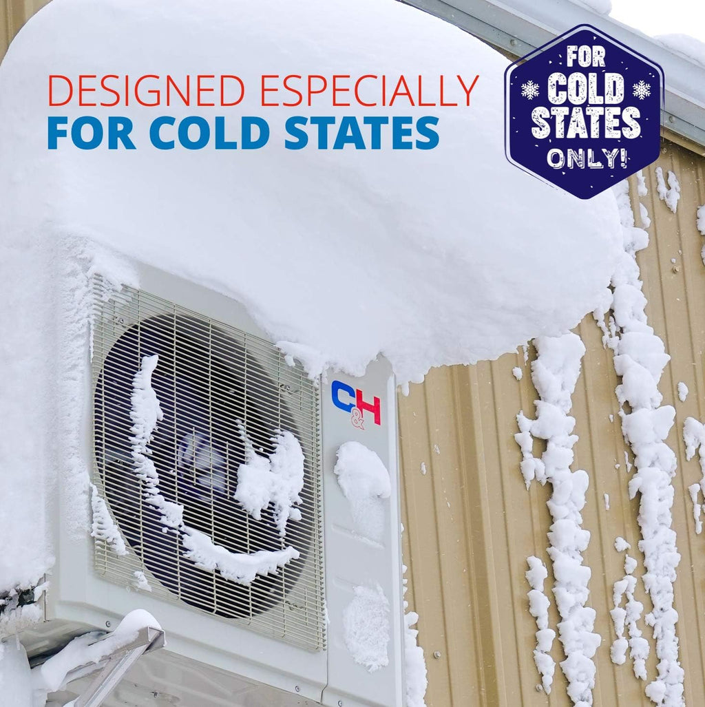 18,000 BTU Ductless Mini-Split Air Conditioner Heat Pump with 16FT Copper Line Set J39195