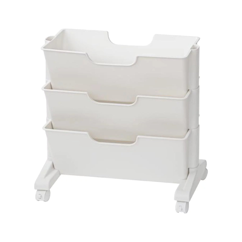 3 Tier Rolling Bookshelf with Caster Wheels B9394