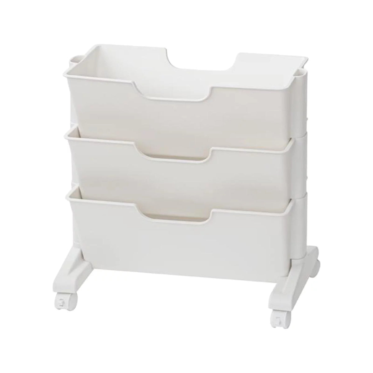 3 Tier Rolling Bookshelf with Caster Wheels B9394