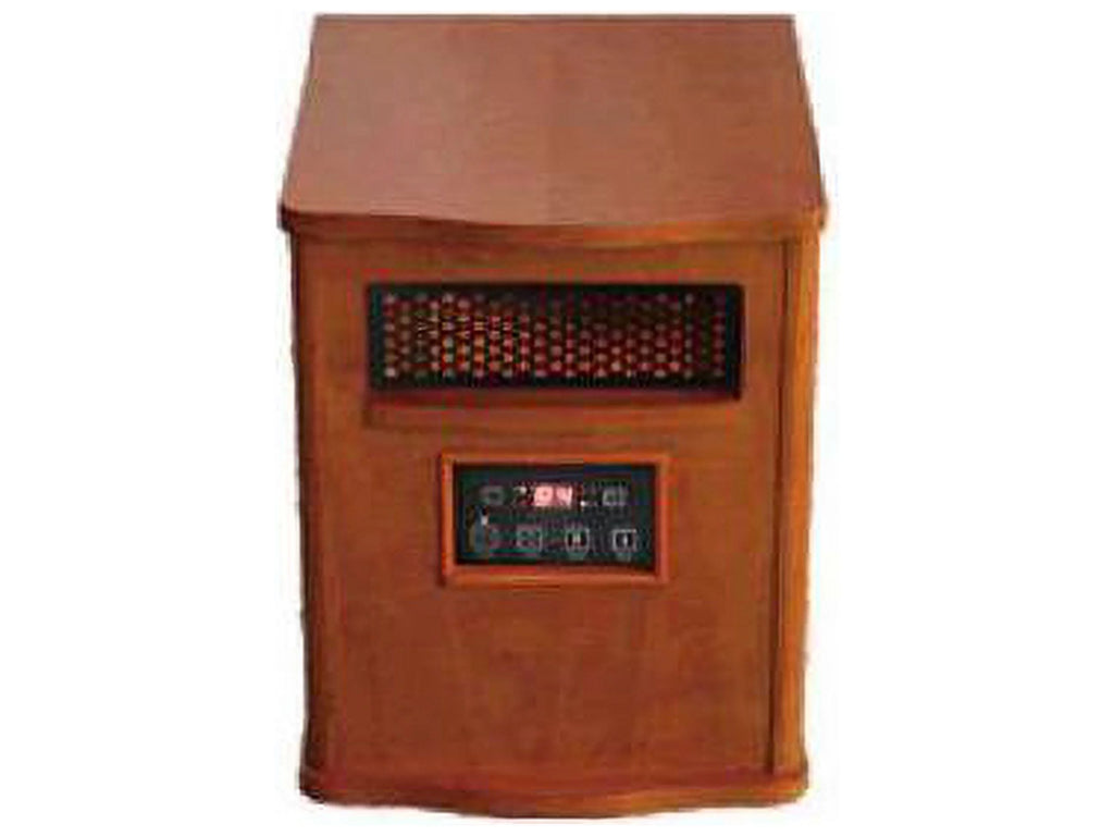 Quartz Heater with Remote, Compact, Oak Finish X6151