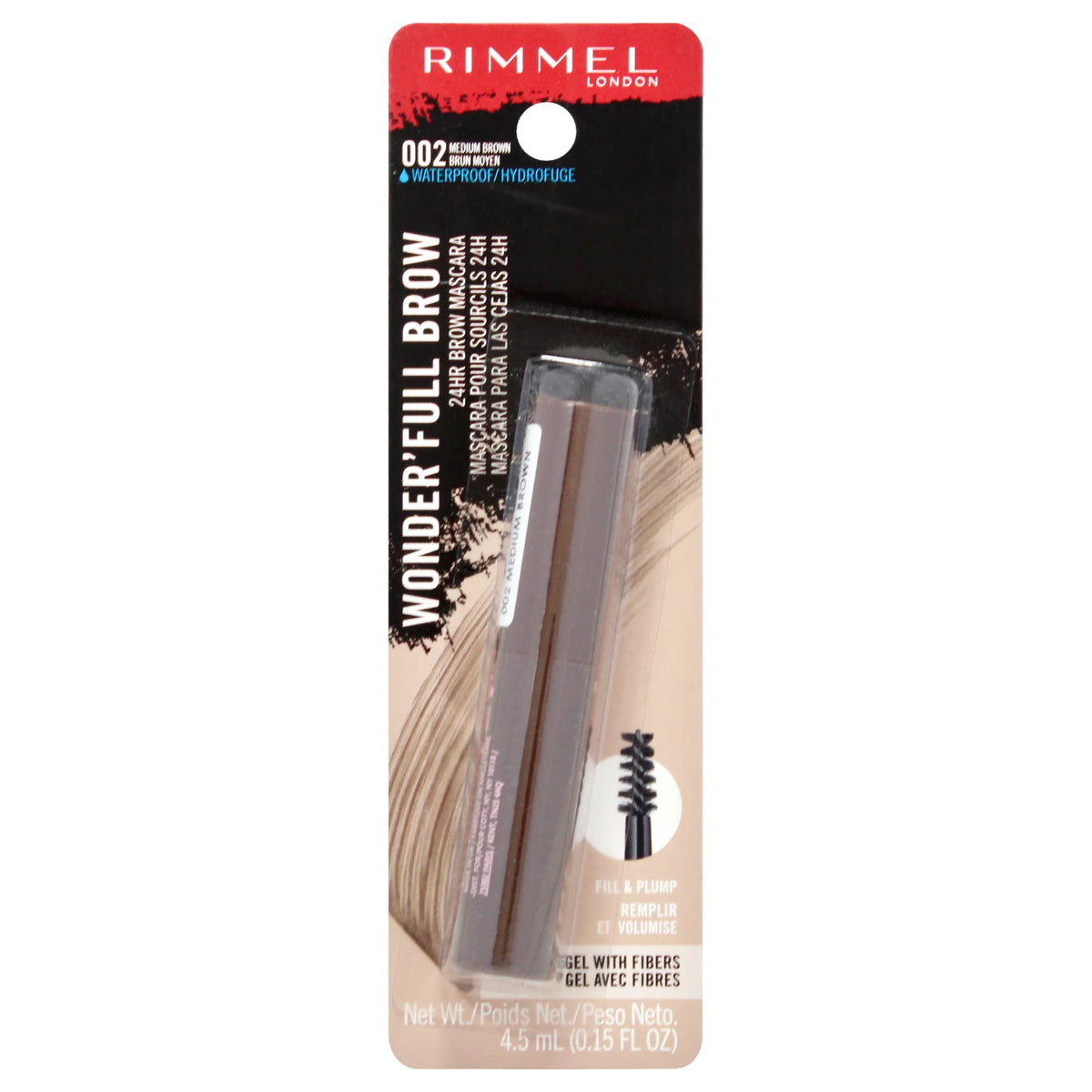 24HR Brow Mascara 0.15 oz Medium Brown Z59324