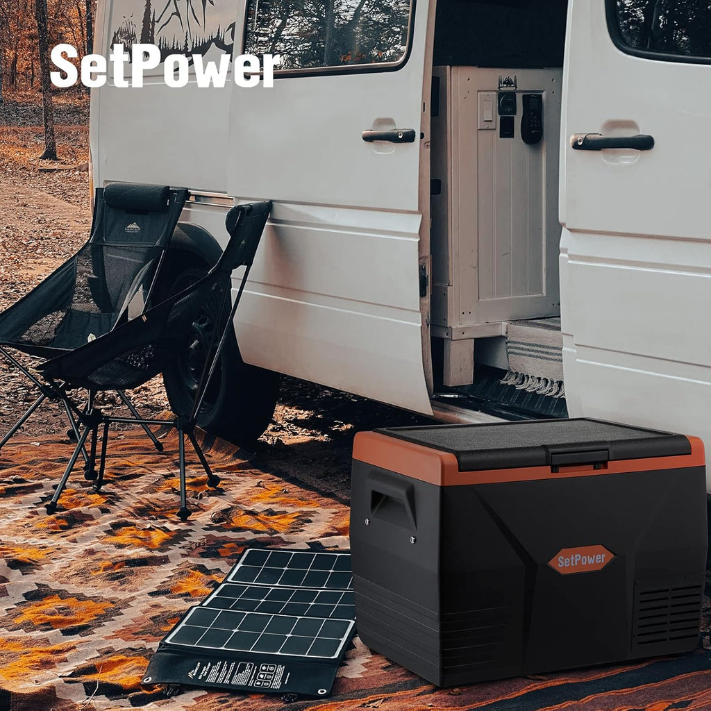 Portable Fridge Freezer, 12-volt Compressor Cooler, Single Zone Y125